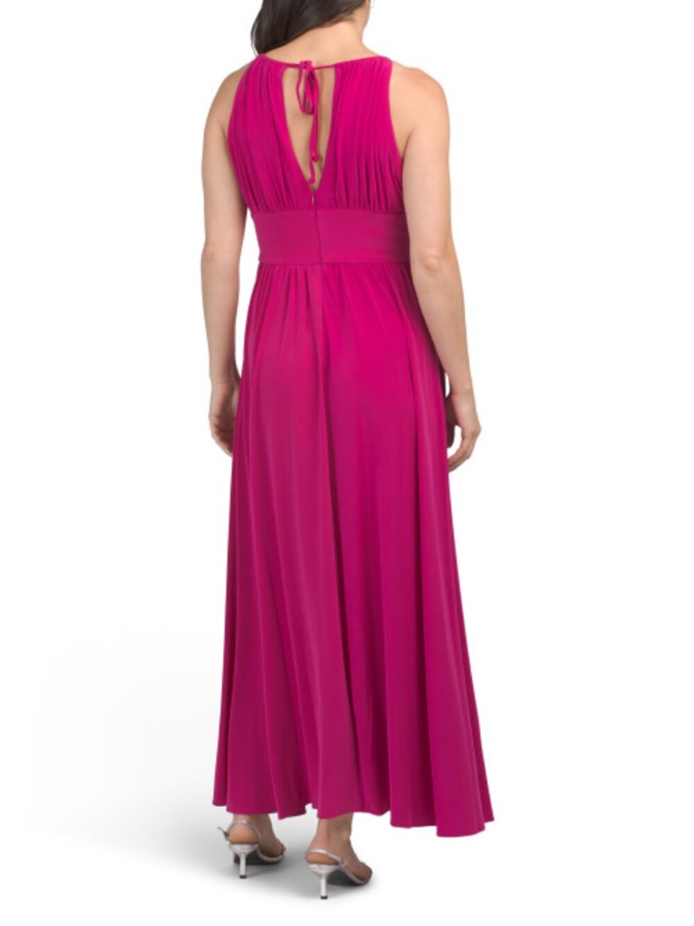 R&M RICHARDS Petite Beaded Waist Long Knit Maxi Dress - Picture 2 of 3